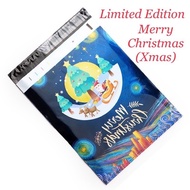 Limited edition Merry Christmas polymailer / Christmas gift wrapper / courier bag