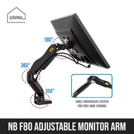 HYDRAULIC MONITOR ARM MOUNT F80 STAND ADJUSTABLE NORTH BAYOU DESKTOP ORGANIZER COMPUTER SCREEN FOR TABLE DESK RISER VESA DUAL HEIGHT NORTH BAYOU NB WALL RAISER SINGLE CLAMP MOUNTING BASE ADAPTER FOR XIAOMI DELL HP PRISM LG SAMSUNG MONITOR TV