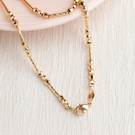 พร้อมส่ง!! สร้อยคออิตาลี18K สร้อยคอสีทองสีโรสโกลด์ 18K สร้อยคอเกาหลี ลายเยอะ ใส่อาบนำ้ได้ ไม่ลอก ไม่ดำ ใส่เที่ยว ใส่ออกงาน