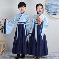 Kids Chinese Ancient Costume Girls Traditional Han Dynasty Stage Performance Party Clothing Folk Dance Boys Hanfu Costumes Set