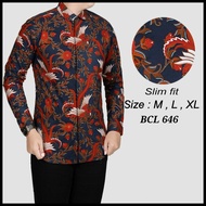 Men's Batik Shirt Slimfit Batik Shirt For Men Batik Shirt Bcl 646