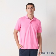 Nautica經典純棉短袖POLO衫-粉