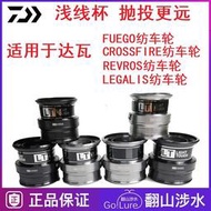 《米開朗釣魚》達億瓦DAIWA紡車輪線杯SLP WORKS輕量化FUEGO LT改裝淺線杯配件