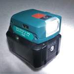電池燈 電筒 12v lamp 副廠 牧田 Makita 電池 battery USB充電寶 Charger 兩級光度