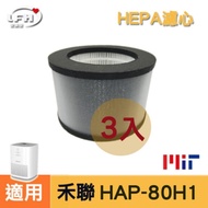 LFH HEPA環狀除臭清淨機濾網 3入組 適用:HERAN禾聯 HAP-80H1