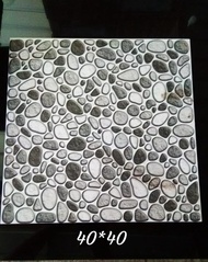Keramik lantai motif batu 3D 40x40
