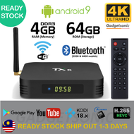 New TX6 TvBox 4GB+64GB (Over 10k Channels+Apps) H6 2.4G 5G Dual WiFi Bluetooth 4K Smart Android Box Malaysia IPTV Player