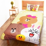 舒柔水洗被 150 x 200 公分 - Line Friends Say Cheese