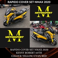 RAPIDO COVER SET NMAX KENNY ROBERT 60TH ANNIVERSARY YELLOW (STICKER TANAM/AIRBRUSH) COVERSET