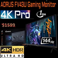 GIGABYTE AORUS FV43U 144Hz 1ms 4K UHD HDR1000 Gaming Monitor(3y) Great for PS5 Console use too.