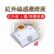 E27紅外線感應燈座 LED燈泡 玉米燈 全週光 全周光 省電燈泡 E27燈座 感應燈