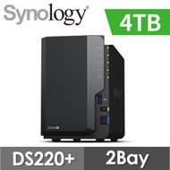 【4TB 組合】Synology 群暉 DiskStation DS220+ 2Bay NAS網路儲存伺服器