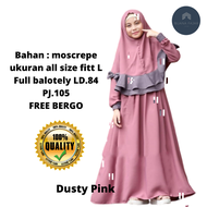 Selma Kids Syari set Khimar / gamis anak perempuan / gamis anak umur 12 tahun / baju anak perempuan 12 tahum / baju muslim anak perempuan 12 tahun / baju muslim anak perempuan 2020 / dress anak perempuan
