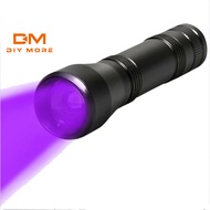 DIYMORE 80000Lm LED UV Flashlight UV Light Torch 5Mode Zoomable 395nm Blacklight 18650