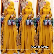 DRESS ARWANA MAXY BY ANA HIJAB / MAXY DRESS BAHAN SOFT JEANS