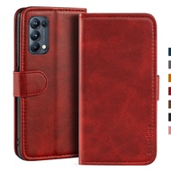 Sarung OPPO Reno 5 Pro 5G, Sarung Lipat Kulit Mewah dengan Dompet Magnet dengan Tempat Kartu untuk OPPO Reno 5 Pro 5G