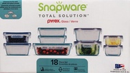 Snapware 18-piece Pyrex Glass Food Storage Set (Purple &amp; Blue)