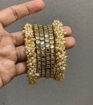 Kundan Bangle - Indian Jewellery Bangle - Bracelet  Set of 4