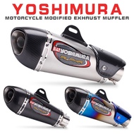 1 2022ใหม่รถจักรยานยนต์ไอเสีย YOSHIMURA Alpha Carbon DB Killer Muffler Escape Link ท่อสำหรับ YAMAHA R1 R3 R6 NINJA400 656 Z900 CBR600 500