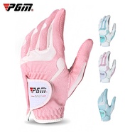 PGM Ladies Golf Microfiber Cloth Golf Gloves with Anti-skid Particles