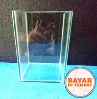 Aquarium kaca mini ukuran 20x15x15