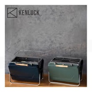 KENLUCK 露營/郊遊/中秋烤肉/304食品級不鏽鋼烤網攜帶型烤肉架