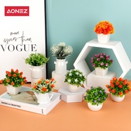 【Produk Baru】AONEZ Bunga Hiasan Ruang Tamu Pot Bunga Keramik Milan Aloe Anggrek Rose Bunga Hiasan Murah Grosir Tanaman Hias Bentuk Teko Pot Keramik Warna-warni