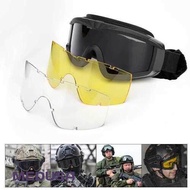 [ MEDUSA ] Military Airsoft Tactical Goggles Shooting Glasses Motorcycle Windproof Wargame Goggles (J1460-6)