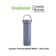 Corelle Brands Snapware Ceramic Thermal Bottle 400Ml - Dark Grey