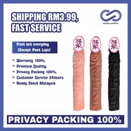 Murah 7.5" Penis Extender Sleeve Reusable Silicone Condom sarung zakar tambah panjang kondom tambah besar