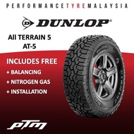 Dunlop 4x4 All Terrain 5 AT5 Tyre (FREE INSTALLATION/DELIVERY) 31X10.50R15 255/70R15 265/70R15 245/70R16 265/70R16 275/70R16 265/65R17 265/60R18