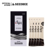 (Refill Color Natural Black) SEEDBEE Water Coloring, organic hair dye, cover white hair.