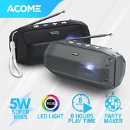 ACOME Speaker TWS 5W Super Bass Bluetooth 5.0 Hi-Fi RGB LED Party Maker A3