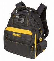 Custom Leathercraft DEWALT DGL523 Lighted Tool Backpack Bag, 57-Pockets