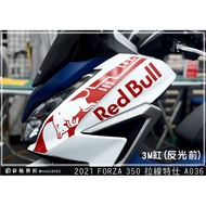 Red Bull Forza 350 2021 Decorative Sticker Motorcycle Accessories