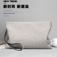 Versace men's bag handbag white tide soft leather large-capacity handbag purse clutch men's bag wallet for women