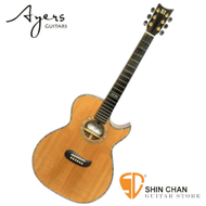 Ayers ACSO Australia 手工松木全單板鑲貝民謠吉他 附木吉他硬盒