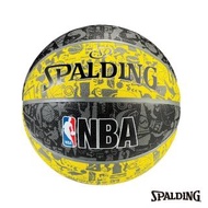 【SPALDING】斯伯丁 NBA 塗鴉系列 黃/黑 籃球(7號)