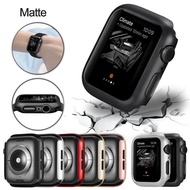 ฝาปิดผิวด้านขนาด44มม. 40มม. สำหรับApple Watch Series 6 SE 5 4. เคสป้องกันกรอบสำหรับI Watch 1 2 3,เคสกันชนที่สมบูรณ์แบบขนาด38มม. 42มม.