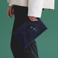 【Off-season sale】GEO4 Clutch, simple plain leather clutch bag, iPad mini size