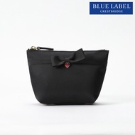 Pre-Order : BLUE LABEL CRESTBRIDGE Checked Ribbon Pouch Black (Delivery within 4 weeks)