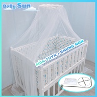 Crib Crib Crib For Baby And Crib Crib Hanging Frame Thick White Mosquito Resistant Long Cover Crib Legs