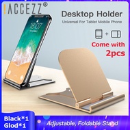 !ACCEZZ 2Pcs Mobile Phone Desktop Stand For iphone 12 11 Pro 8 7 6 For Huawei P20 Xiaomi Redmi 5A Oppo A5s Adjustable Bracket