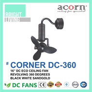 Acorn Corner DC-360 16 Inch DC-Eco Ceiling Fan + Remote Control