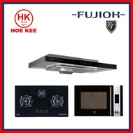 Fujioh FH-GS5530 GLASS HOB / Fujioh FH-GS5530 STAINLESS STEEL HOB + Fujioh Slimline Hood FR-MS1990R + EF Microwave Oven