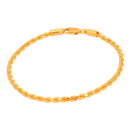 TAKA Jewellery 916 Gold Bracelet Rope