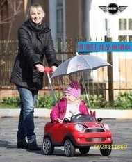 BMW原廠授權Mini Coopers握把四輪後控助步車紅色手推車後推桿Mini Cooper腳行車學步車嚕嚕車玩具車