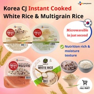 Korea CJ Hetbahn Instant Cooked White Rice Multigrain Rice Brown Rice Black Rice 5 Grain Rice 韩国CJ即食白饭 既食杂粮米饭
