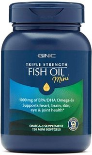 GNC 魚油 三倍強效 120粒迷你軟膠囊