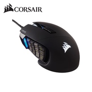 海盜船 ScimitarRgb Elite 電競滑鼠(黑)/有線/18000dpi/MMO/RGB
